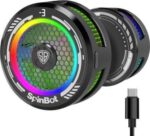 SpinBot IceDot MAG V1 semiconductor Magnetic Mobile Cooler |15W | RGB Lights| with Clip  Gaming Accessory Kit??(Black, For Android, iOS)
