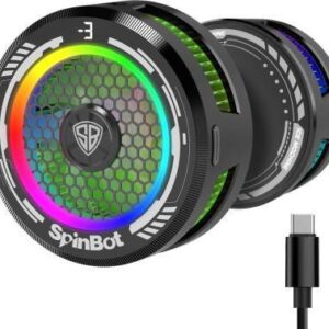 SpinBot IceDot MAG V1 semiconductor Magnetic Mobile Cooler |15W | RGB Lights| with Clip  Gaming Accessory Kit??(Black, For Android, iOS)