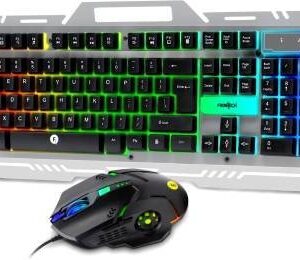 Frontech KB-0039 Wired Super Design Gaming Keyboard and Optical Mouse| RGB Backlight Combo Set??(Black)