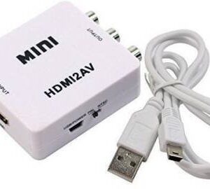 TrustEdge  TV-out Cable MINI HDMI2AV UP Scaler 1080P HD Video??(White, For TV)