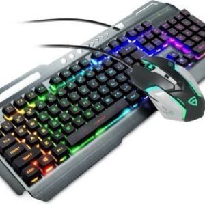 RAEGR RapidGear X70 Gaming Keyboard & Mouse Set | Made of Aluminium Body Combo Set
